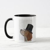 Beagle, Festhund und Hut Tasse (Links)