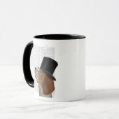 Beagle, Festhund und Hut Tasse (Vorderseite Links)
