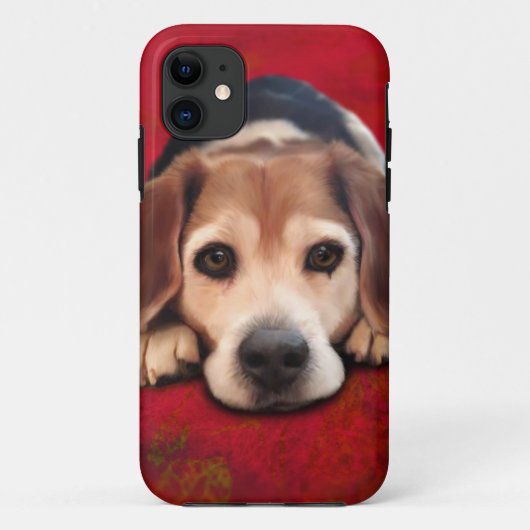 Beagle Fine Art Dog Art Malerei Case-Mate iPhone Hülle (Rückseite)