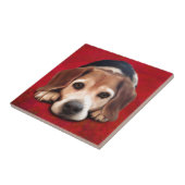 Beagle Fine Art Dog Art Malerei Fliese (Seite)