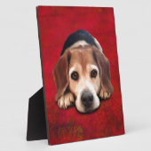 Beagle Fine Art Dog Art Malerei Fotoplatte (Seite)
