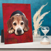 Beagle Fine Art Dog Art Malerei Fotoplatte (Seite)