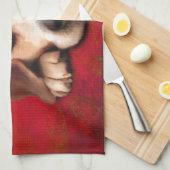 Beagle Fine Art Dog Art Malerei Geschirrtuch (Viertel Falte)