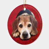 Beagle Fine Art Dog Art Malerei Keramikornament (Links)