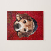 Beagle Fine Art Dog Art Malerei Puzzle (Horizontal)