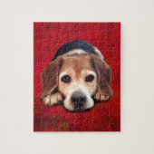Beagle Fine Art Dog Art Malerei Puzzle (Vertikal)
