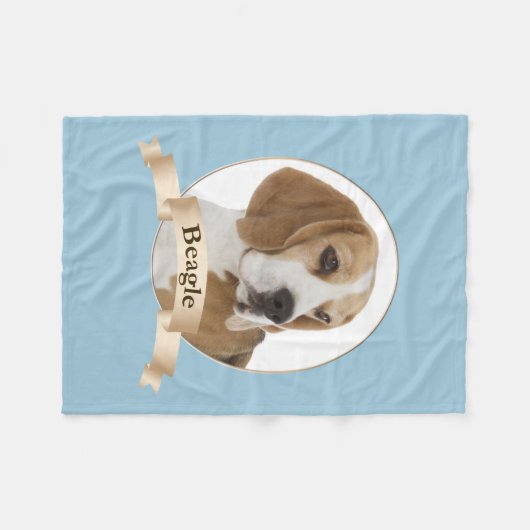 Beagle Fleece Blanket (Vorderseite (Horizontal))
