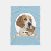 Beagle Fleece Blanket (Vorderseite)
