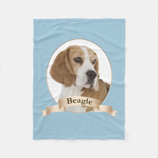 Beagle Fleece Blanket (Vorderseite)