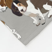 Beagle-Fleece-Decke Fleecedecke (Ecke)