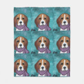 Beagle Fleecedecke (Vorderseite)