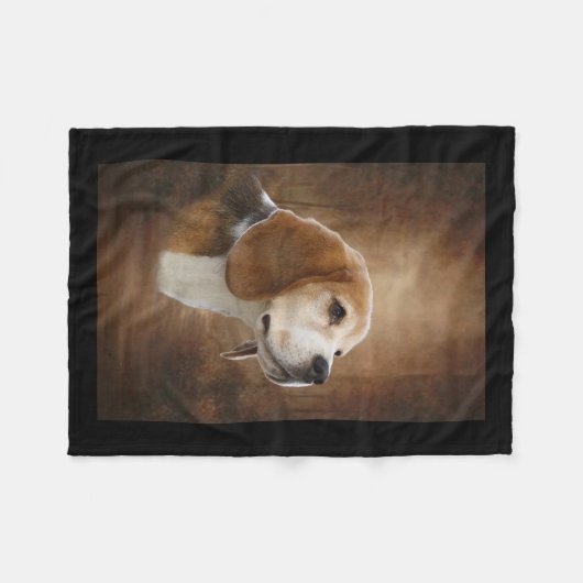 Beagle Fleecedecke (Vorderseite (Horizontal))