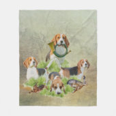 Beagle Fleecedecke (Vorderseite)
