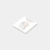 Beagle-Freund Monogrammierter Hund Post-it Klebezettel (angewinkelt)