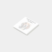 Beagle-Freund monogrammierter Hund Post-it Klebezettel (angewinkelt)