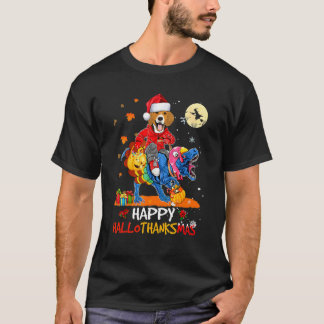Beagle Frohe Hallothanksmas Halloween Erntedankfes T-Shirt