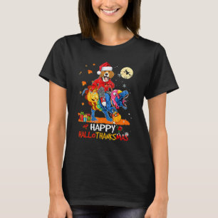 Beagle Frohe Hallothanksmas Halloween Erntedankfes T-Shirt