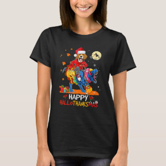 Beagle Frohe Hallothanksmas Halloween Erntedankfes T-Shirt