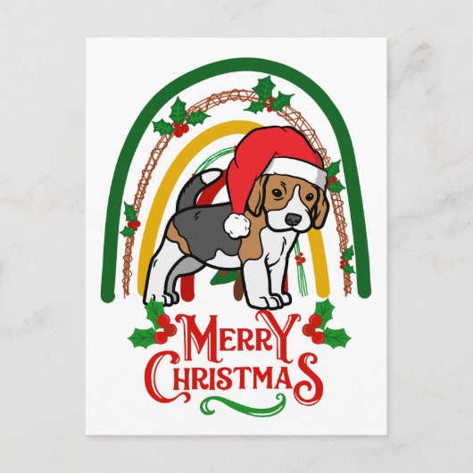 Beagle Frohe Weihnachten (Vorderseite)