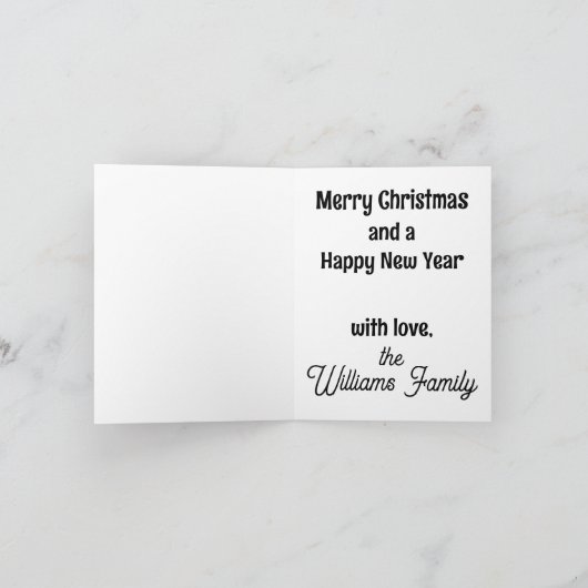 Beagle Frohe Weihnachten Karte (Innenseite)