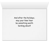 Beagle Funny Christmas Dog mit Baum (Innenansicht Horizontal (Unten))