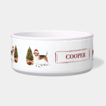 Beagle Funny Christmas Dog mit Baum