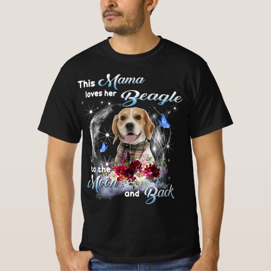 Beagle Funny Happy Mors Day T-Shirt (Vorderseite)