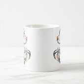 Beagle für farbige Hunde-Zierlogos Kaffeetasse (Mittel)