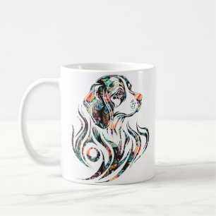 Beagle für farbige Hunde-Zierlogos Kaffeetasse