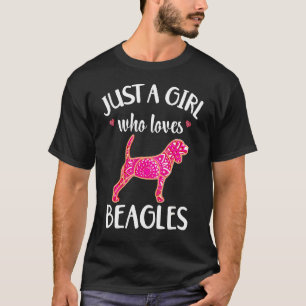 Beagle für Frauen nur ein Mädchen, das Beagles Lie T-Shirt