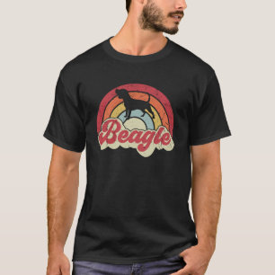 Beagle für Männer Frauen Beagle Hund Vintage T-Shirt
