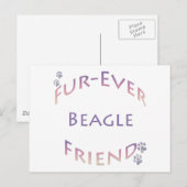 Beagle Furever Postkarte (Vorne/Hinten)