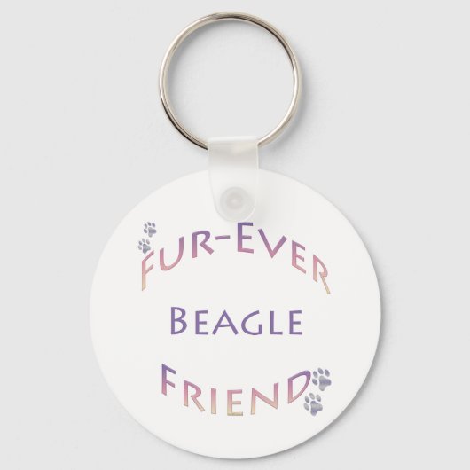 Beagle Furever Schlüsselanhänger (Vorderseite)