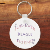 Beagle Furever Schlüsselanhänger (Vorderseite)