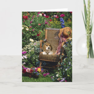 Beagle-Garten-Karte Karte