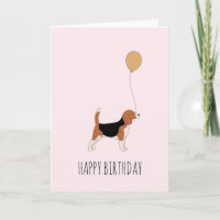 Beagle-Geburtstags-Karte