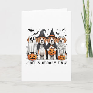 Beagle-Geist Süßer Hund Halloween Erntedankfest Karte