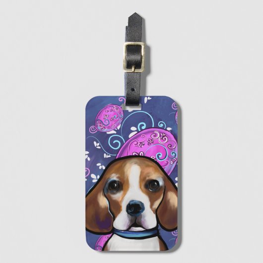 Beagle Gepäckanhänger (Vorderseite Vertikal)