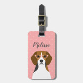 Beagle Gepäckanhänger (Vorderseite vertikal)