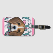 Beagle Gepäckanhänger (Vorderseite (Horizontal))