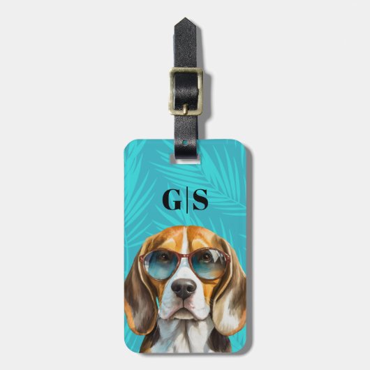 Beagle Gepäckanhänger (Vorderseite vertikal)