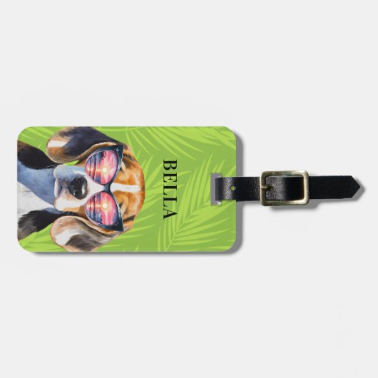 Beagle Gepäckanhänger (Vorderseite horizontal)