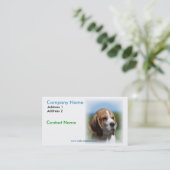 Beagle-Geschäfts-Karte Visitenkarte (Stehend Vorderseite)