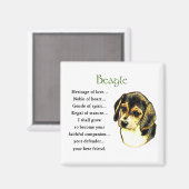 Beagle Geschenke Magnet (Vorderseite/Rückseite)