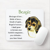 Beagle Geschenke Mousepad (Mit Mouse)
