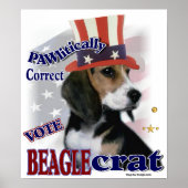 Beagle Geschenke Poster (Vorne)