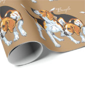 Beagle Geschenkpapier (Rolleneckpunkt)
