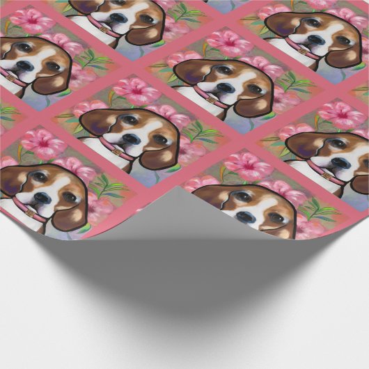 Beagle Geschenkpapier (Ecke)