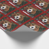 Beagle Geschenkpapier (Ecke)