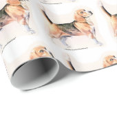 Beagle Geschenkpapier (Rolleneckpunkt)